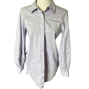 Alex Marie pastel blue purple size small mini button down dress